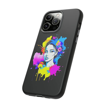 "Floral Neon Dreams" Phone Cases Printify