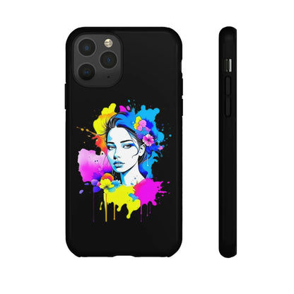 "Floral Neon Dreams" Phone Cases Printify