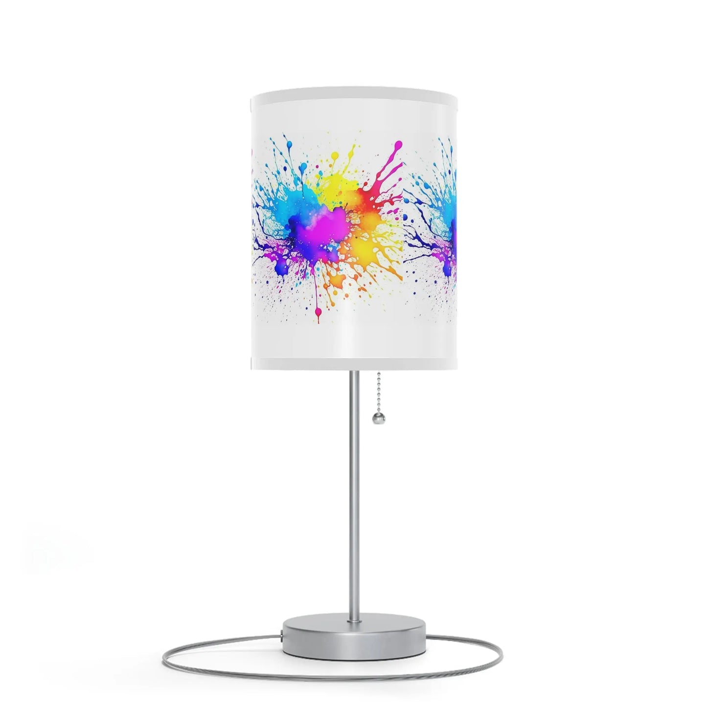 "Spectrum Splatter"Lamp on a Stand, US|CA plug Printify