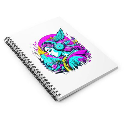 "Rhythmic Reverie" Notebook - Ruled Line Printify