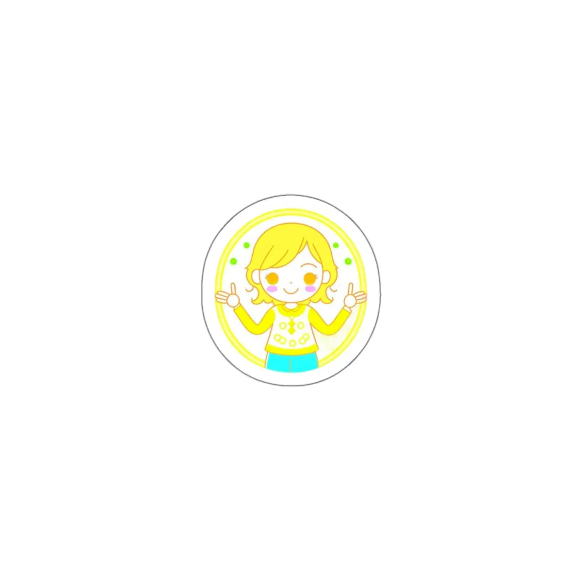 "Sunshine Smile" ! Kiss-Cut Stickers Printify