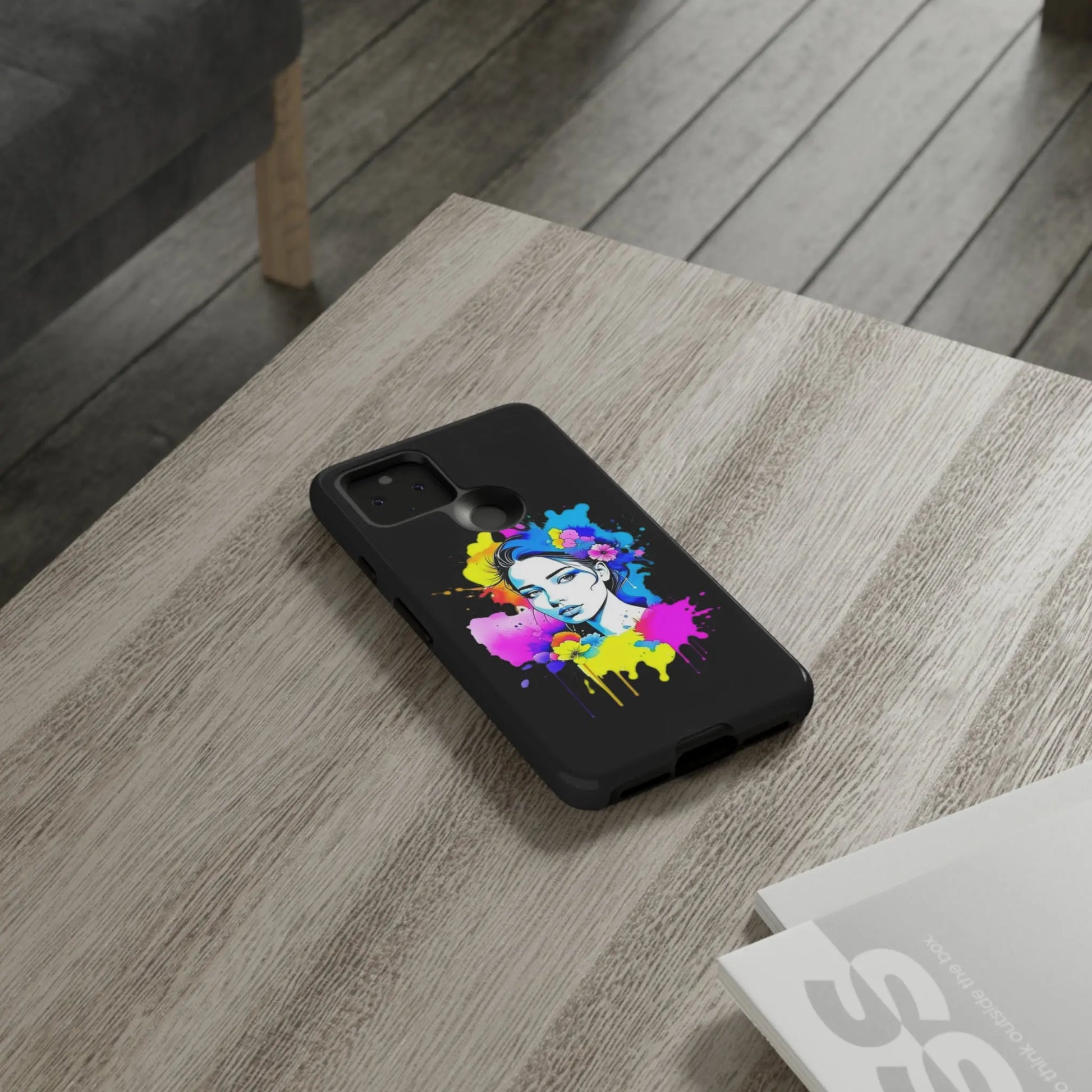 "Floral Neon Dreams" Phone Cases Printify