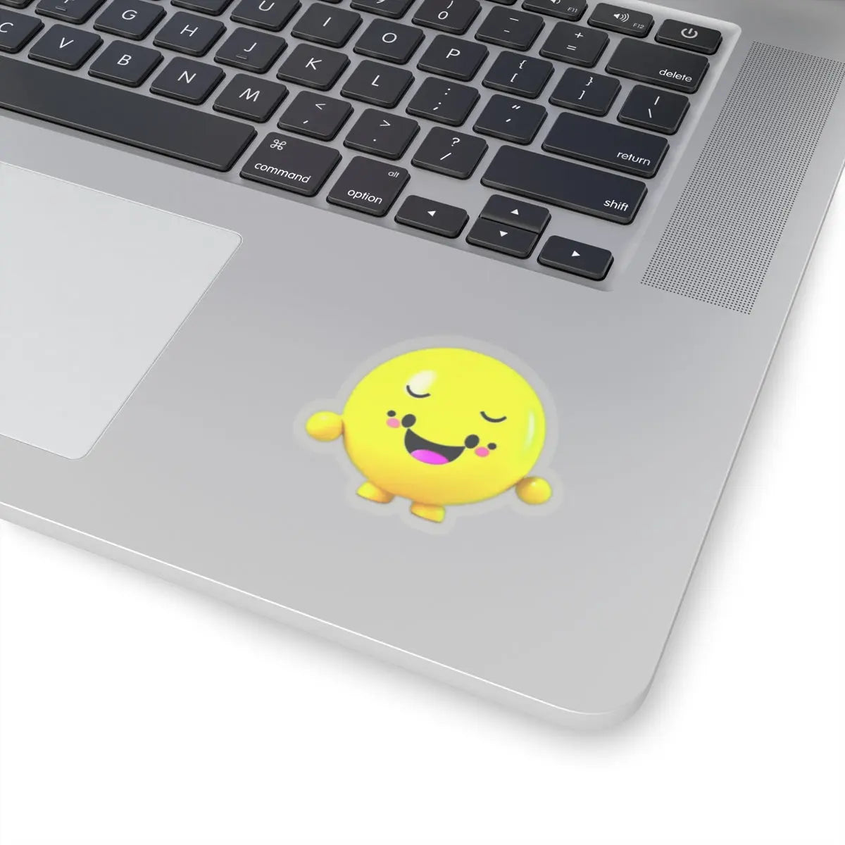 "Gleeful Emoji"! Kiss-Cut Stickers Printify