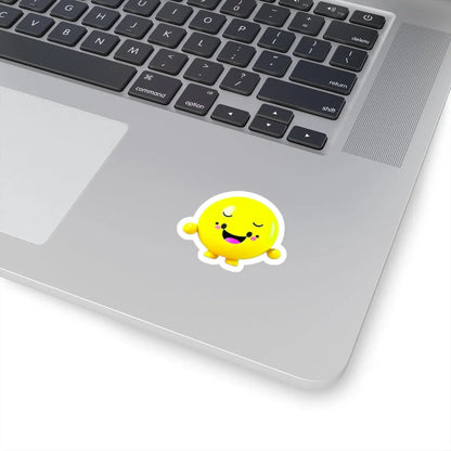 "Gleeful Emoji"! Kiss-Cut Stickers Printify