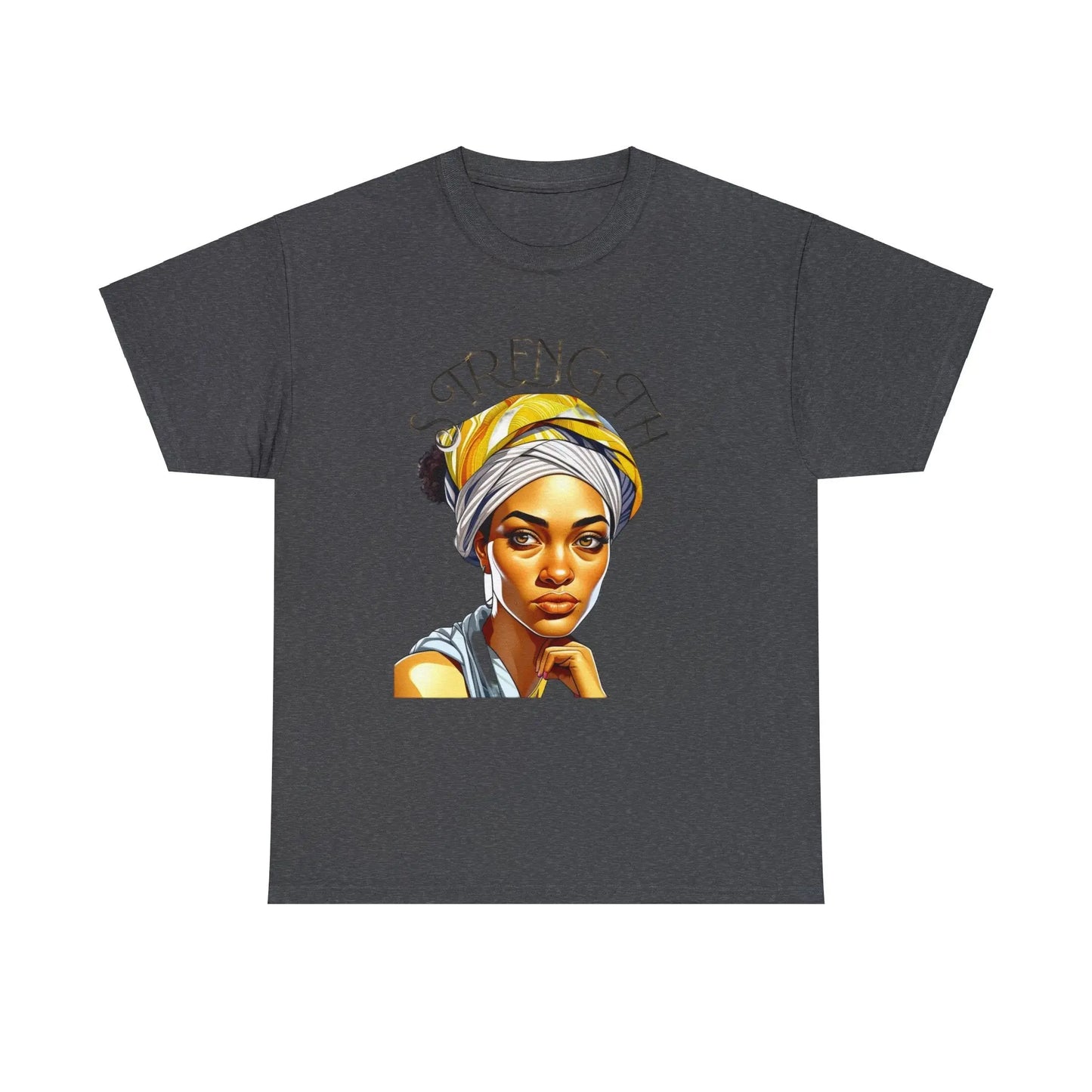 "Resilience in Her Gaze" Unisex Heavy Cotton Tee Printify