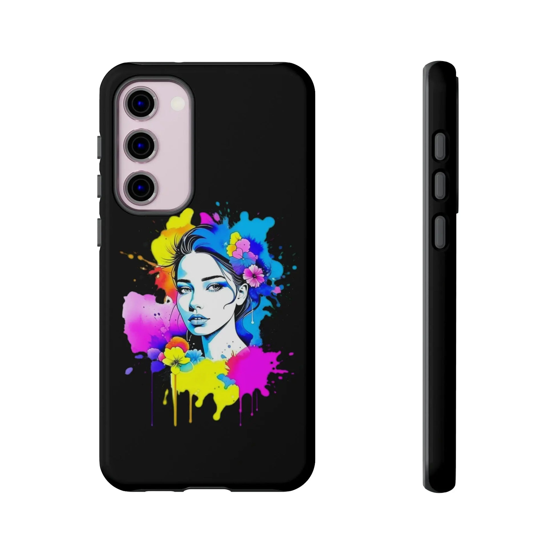 "Floral Neon Dreams" Phone Cases Printify