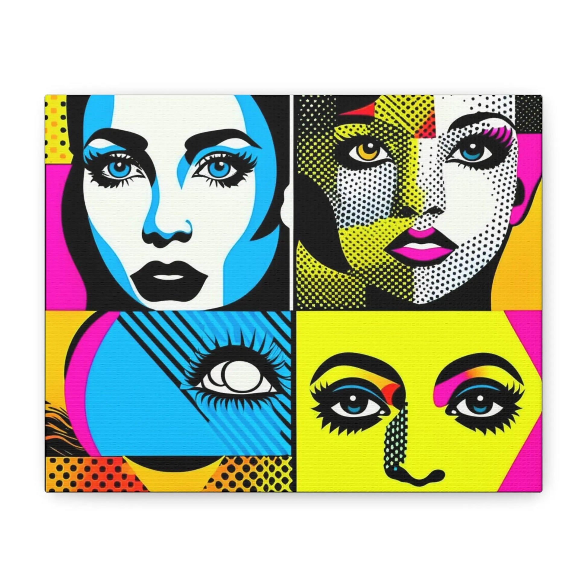 "Quartet of Pop Visages"! Canvas, Stretched, 1.25" Printify