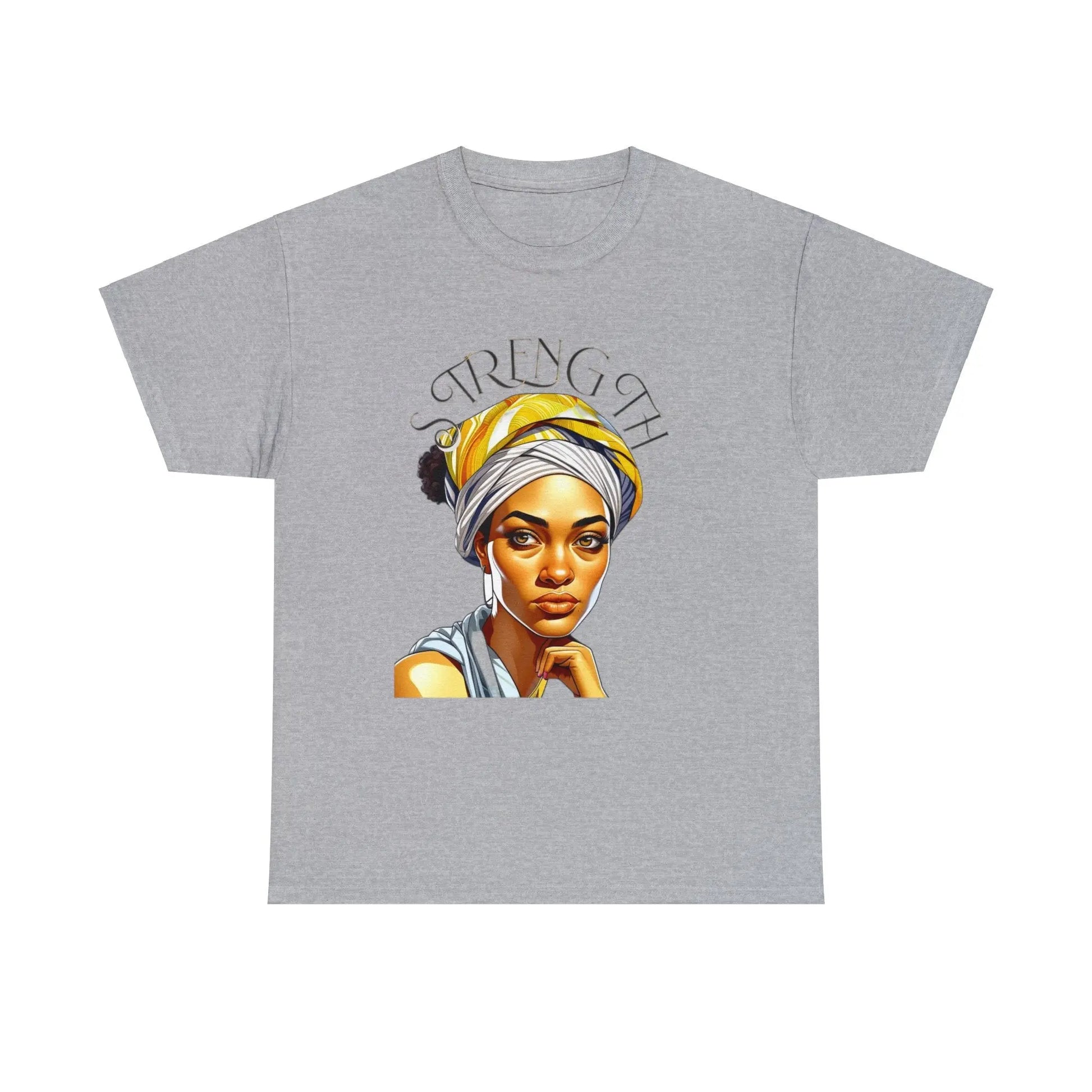 "Resilience in Her Gaze" Unisex Heavy Cotton Tee Printify