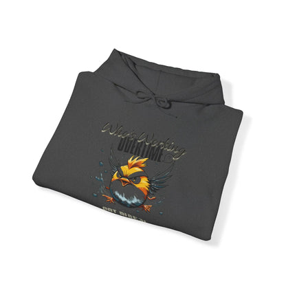 "Feathers and the Grind" Heavy Blend™ Hooded Sweatshirt Printify