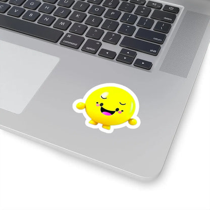 "Gleeful Emoji"! Kiss-Cut Stickers Printify