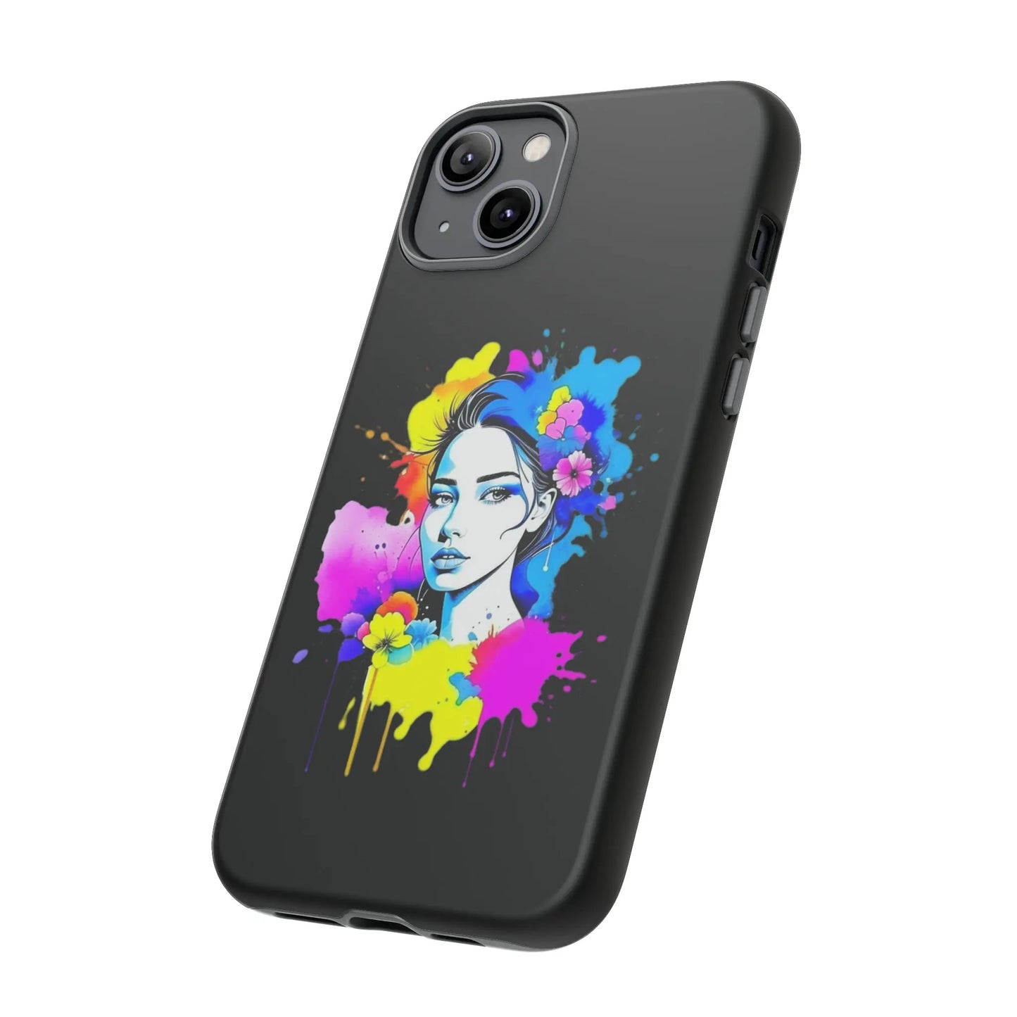 "Floral Neon Dreams" Phone Cases Printify